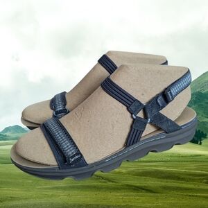 New In Box Jambu Dark Blue Textured Sandals Size 11